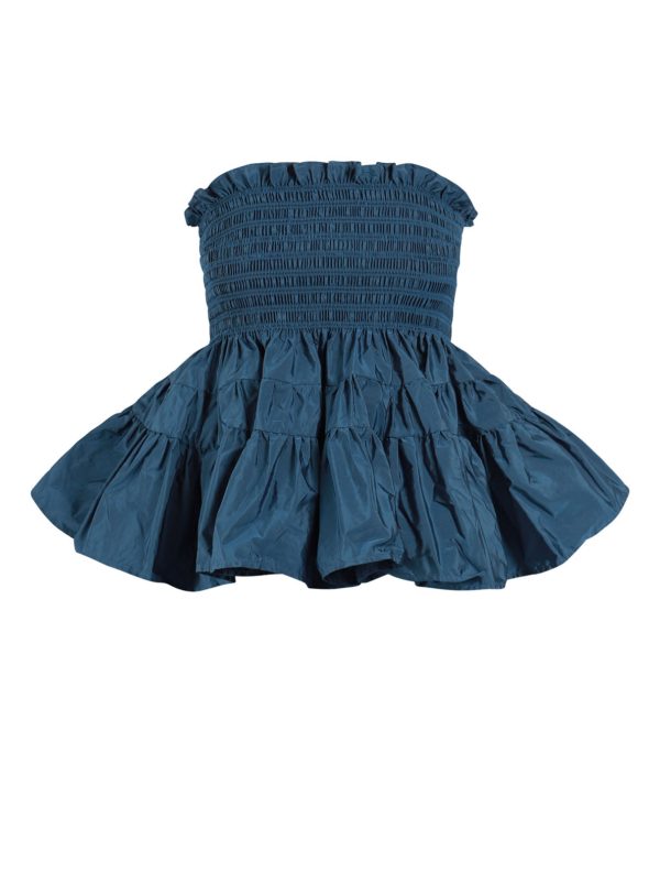 Kucxe Taffeta Peplum Top